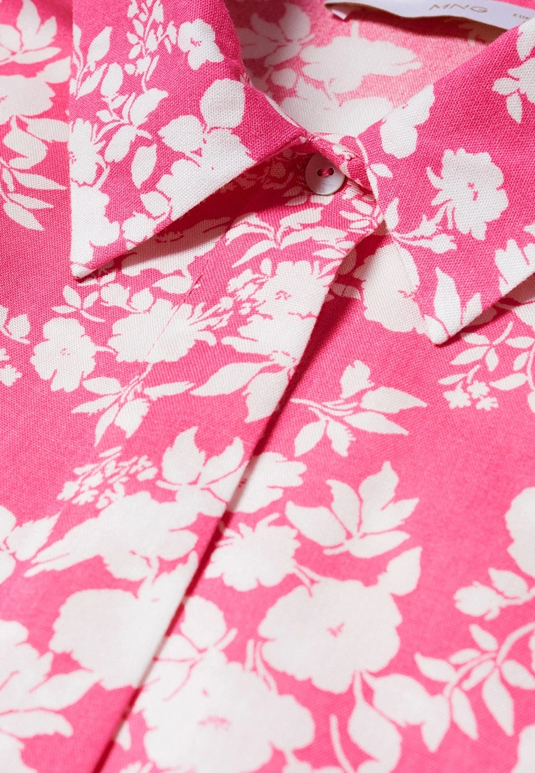 Mango Flowers Printed Shirt 7 Mango Flowers Printed Shirt - Image 5