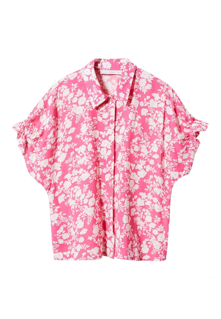 Mango Flowers Printed Shirt 8 Mango Flowers Printed Shirt - Image 6