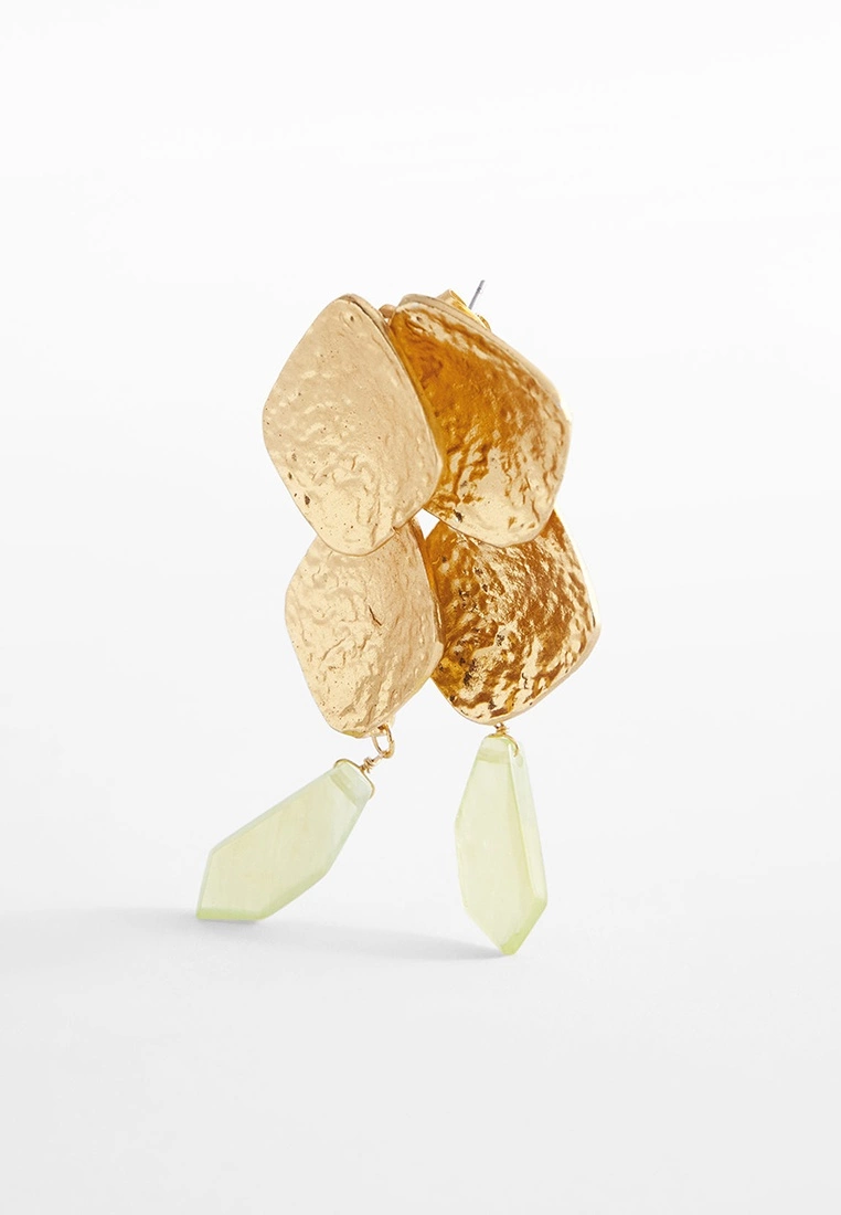 Mango Beaded Pendant Earrings 5 Mango Beaded Pendant Earrings - Image 3