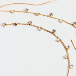 Mango Crystal Pendant Earrings -Mango popular store mango 9151 7777836 3