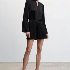 Mango Satin Playsuit With Flower Detail -Mango popular store mango 9173 0906336 5