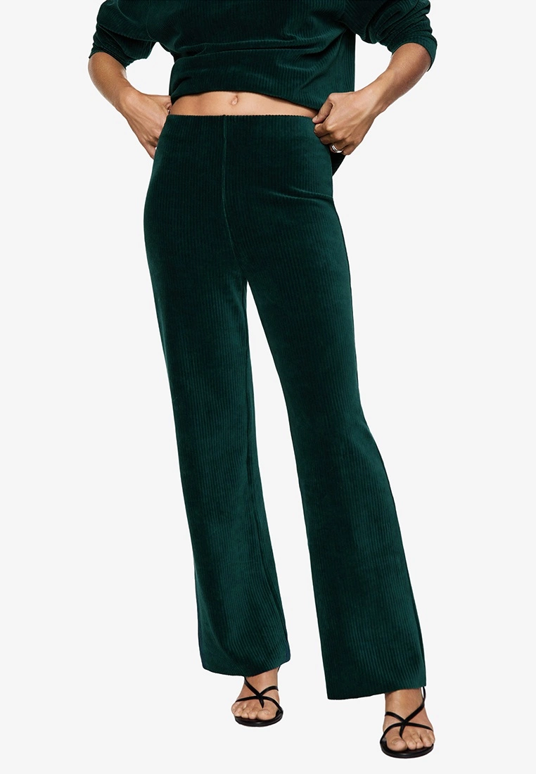 Mango Corduroy Trousers With Elastic Waist 3 Mango Corduroy Trousers With Elastic Waist