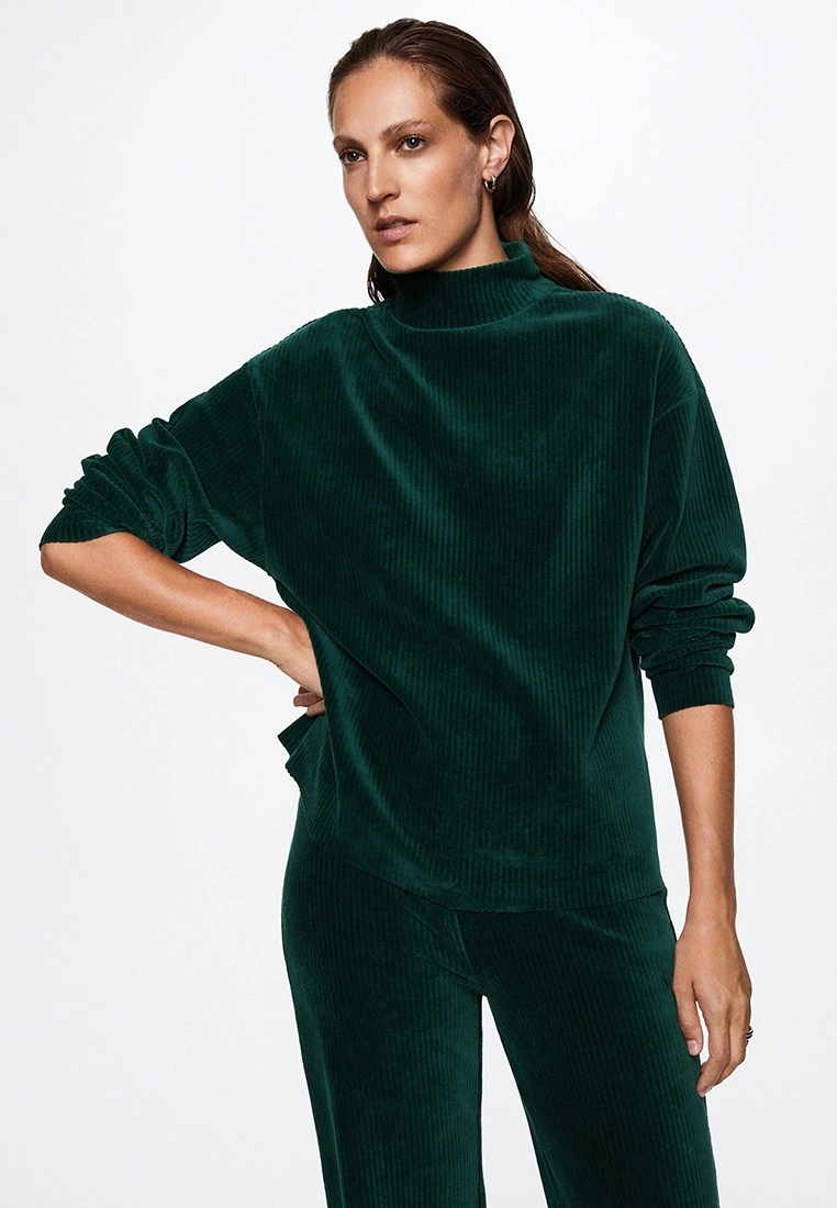 Mango Corduroy Trousers With Elastic Waist 5 Mango Corduroy Trousers With Elastic Waist - Image 3