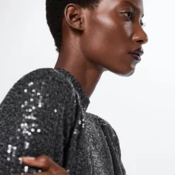 Mango Sequin Turtleneck Top -Mango popular store mango 9194 6292436 3