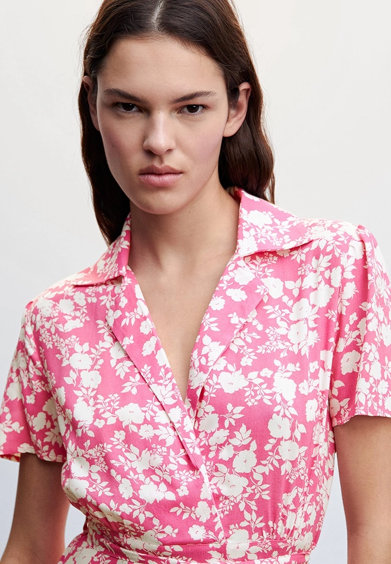 Mango Floral Shirt Dress 5 Mango Floral Shirt Dress - Image 3