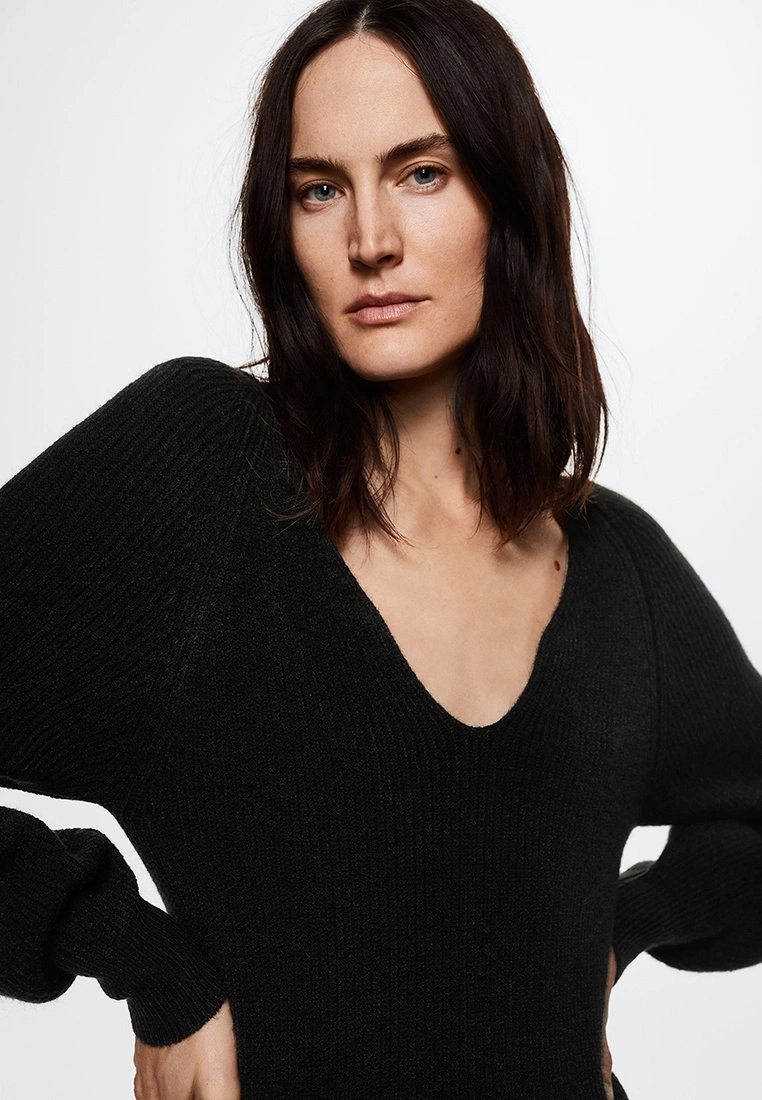 Mango Puffed Sleeves Knit Dress 5 Mango Puffed Sleeves Knit Dress - Image 3