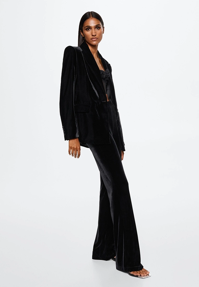 Mango Velvet Trousers 6 Mango Velvet Trousers - Image 4