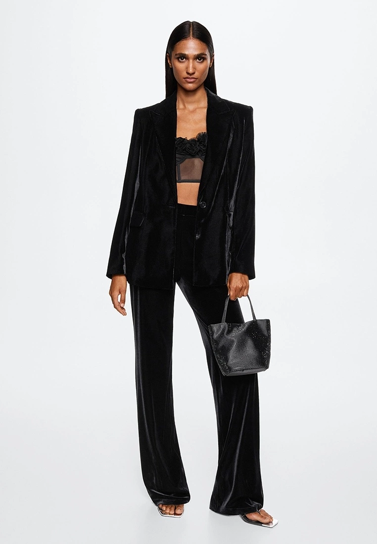 Mango Velvet Trousers 8 Mango Velvet Trousers - Image 6