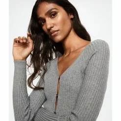 Mango Buttoned Ribbed Cardigan -Mango popular store mango 9281 5099626 3