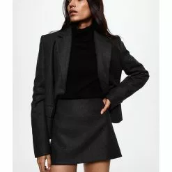 Mango Wool Mini Skirt -Mango popular store mango 9292 0199626 4