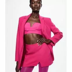 Mango Slit Hem Skirt -Mango popular store mango 9336 9099626 3