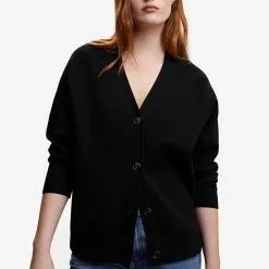 Mango Button Knit Cardigan