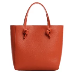 Mango Knots Pleated Shopper Bag