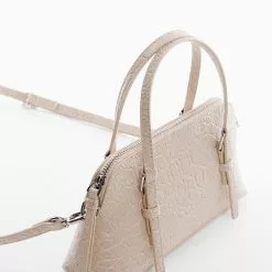 Mango Crocodile-Effect Double Handle Bag -Mango popular store mango 9398 5316936 2