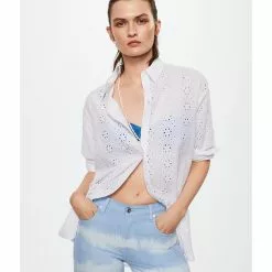 Mango Wide Leg Tie-Dye Jeans -Mango popular store mango 9408 5706816 3