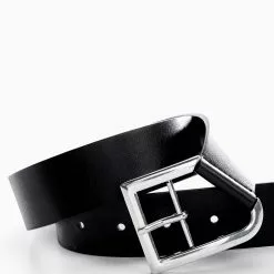 Mango Belt with Geometric Buckle -Mango popular store mango 9449 0816936 4