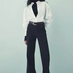 Mango Belt with Geometric Buckle -Mango popular store mango 9450 0816936 5