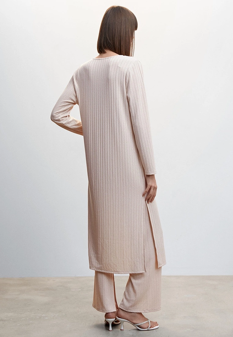 Mango Ribbed Long Cardigan 4 Mango Ribbed Long Cardigan - Image 2