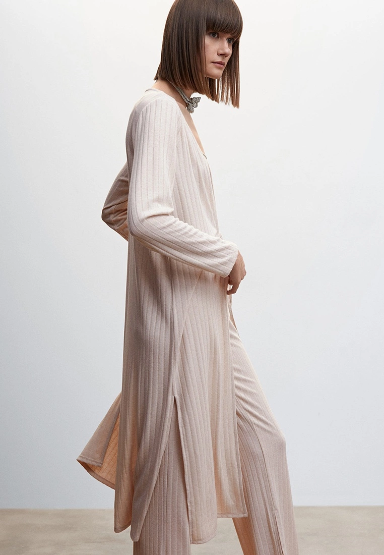 Mango Ribbed Long Cardigan 6 Mango Ribbed Long Cardigan - Image 4