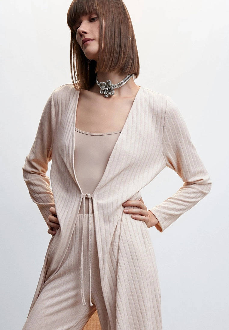 Mango Ribbed Long Cardigan 7 Mango Ribbed Long Cardigan - Image 5