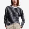 Mango Striped Cotton-Blend Sweatshirt -Mango popular store mango 9508 1648046 1