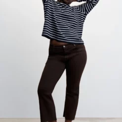 Mango Striped Cotton-Blend Sweatshirt -Mango popular store mango 9513 1648046 7