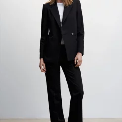 Mango Double-Breasted Blazer -Mango popular store mango 9517 7698046 6