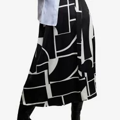 Mango Printed Satin Skirt