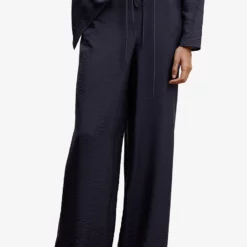 Mango Satin Palazzo Trousers