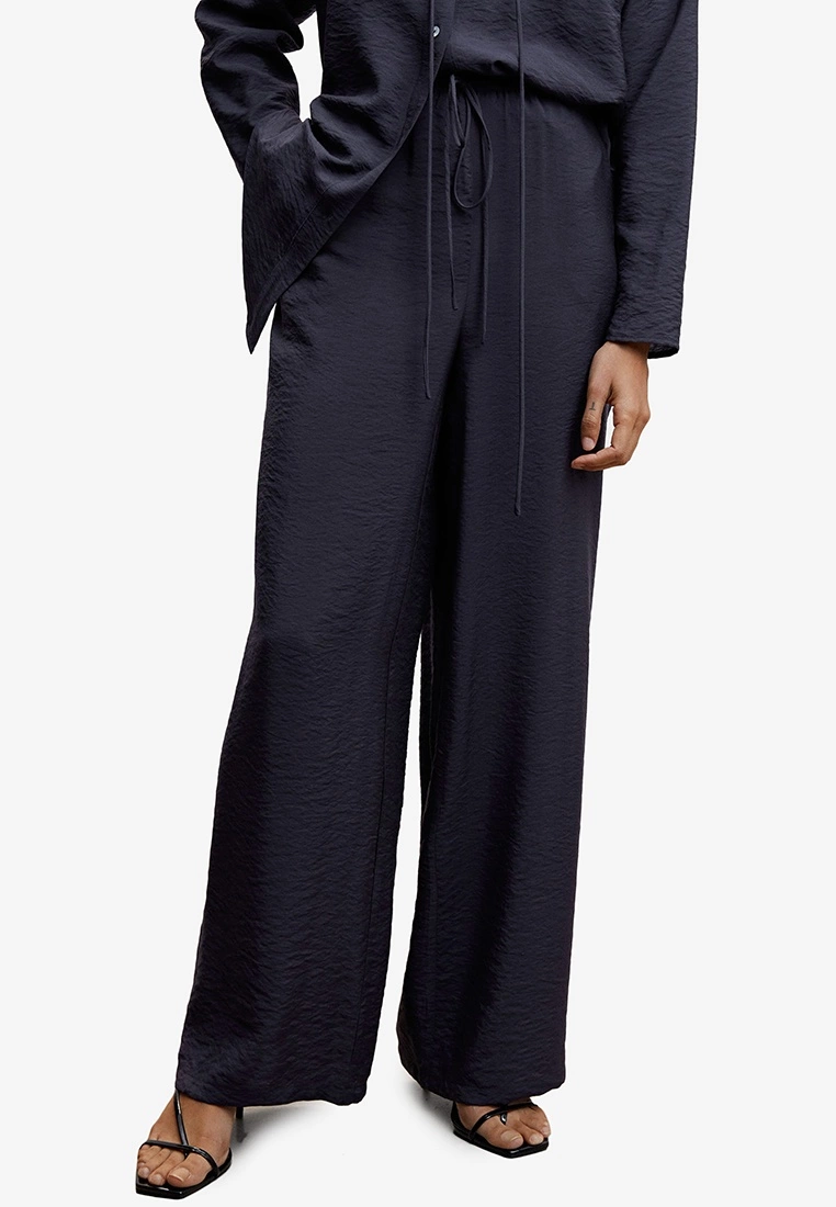 Mango Satin Palazzo Trousers 3 Mango Satin Palazzo Trousers