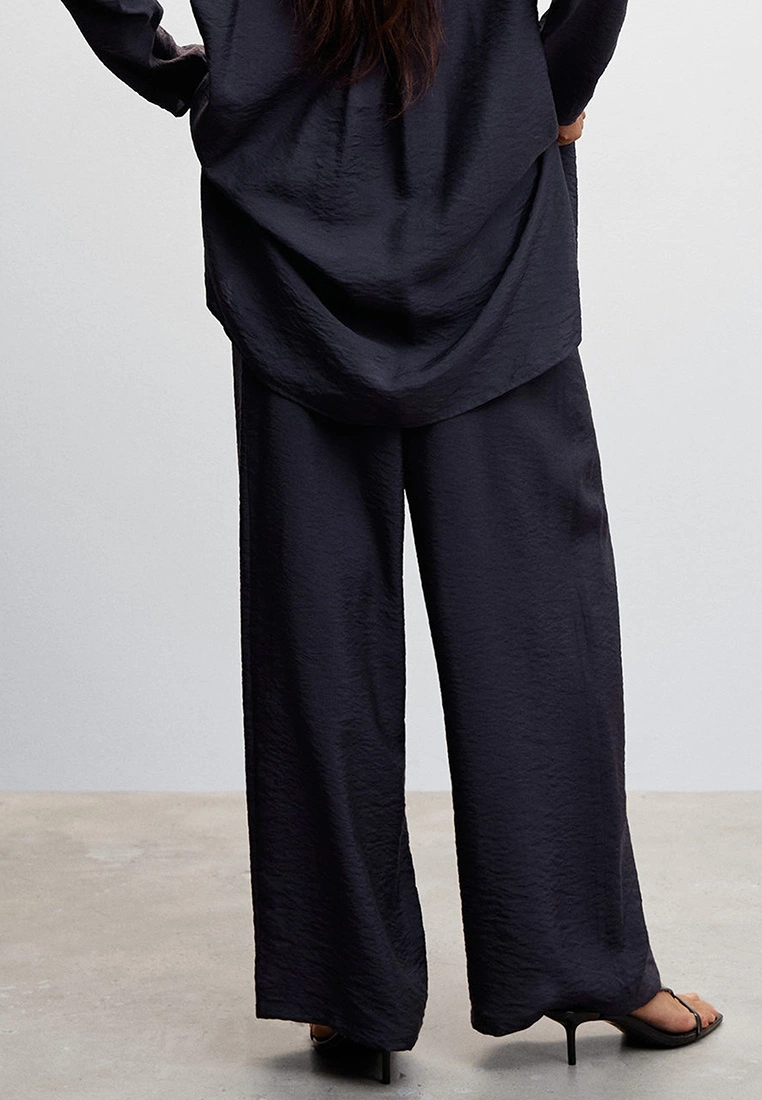 Mango Satin Palazzo Trousers 4 Mango Satin Palazzo Trousers - Image 2