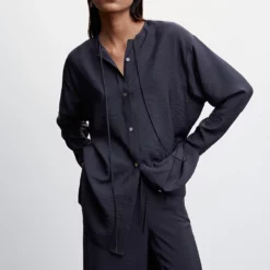 Mango Satin Palazzo Trousers 12 Mango Satin Palazzo Trousers -Mango popular store mango 9534 9398046 4