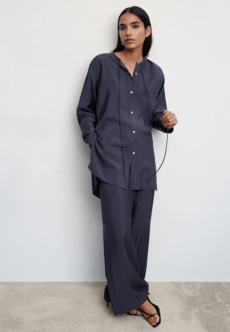 Mango Satin Palazzo Trousers 7 Mango Satin Palazzo Trousers - Image 5