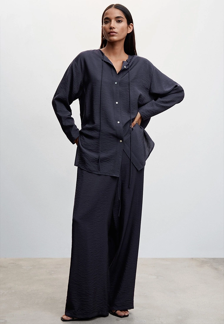 Mango Satin Palazzo Trousers 8 Mango Satin Palazzo Trousers - Image 6