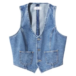 Mango Denim Vest Pockets -Mango popular store mango 9541 1498046 7