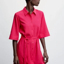 Mango Bow Shirt Dress -Mango popular store mango 9548 9148046 3