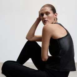 Mango Leather-Effect Top 14 Mango Leather-Effect Top -Mango popular store mango 9554 8548046 5