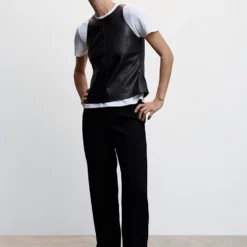 Mango Leather-Effect Top 15 Mango Leather-Effect Top -Mango popular store mango 9555 8548046 6