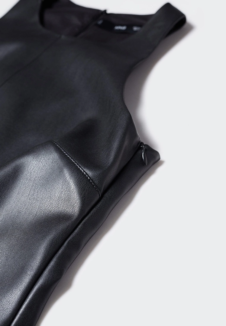 Mango Leather-Effect Top 9 Mango Leather-Effect Top - Image 7