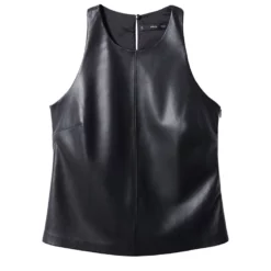 Mango Leather-Effect Top 17 Mango Leather-Effect Top -Mango popular store mango 9555 8548046 8