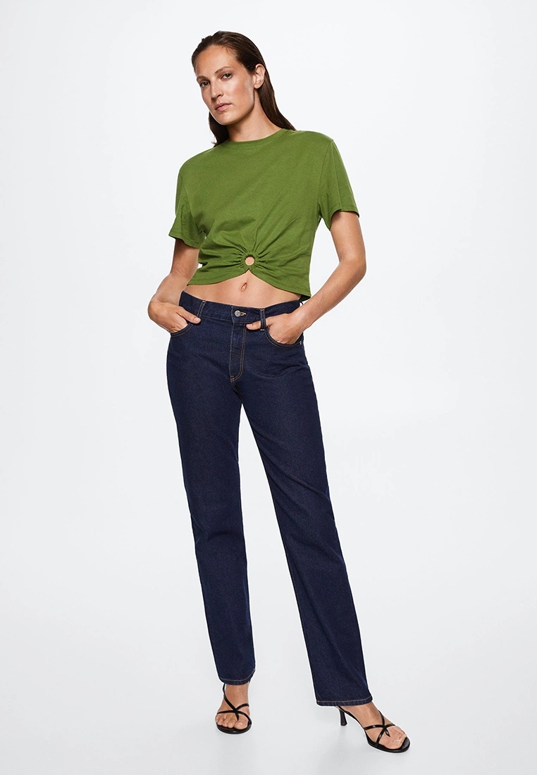 Mango Hoop Detail T-Shirt 7 Mango Hoop Detail T-Shirt - Image 5