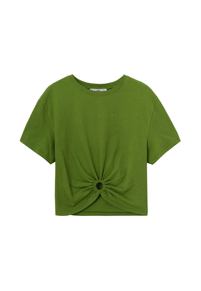 Mango Hoop Detail T-Shirt 9 Mango Hoop Detail T-Shirt - Image 7