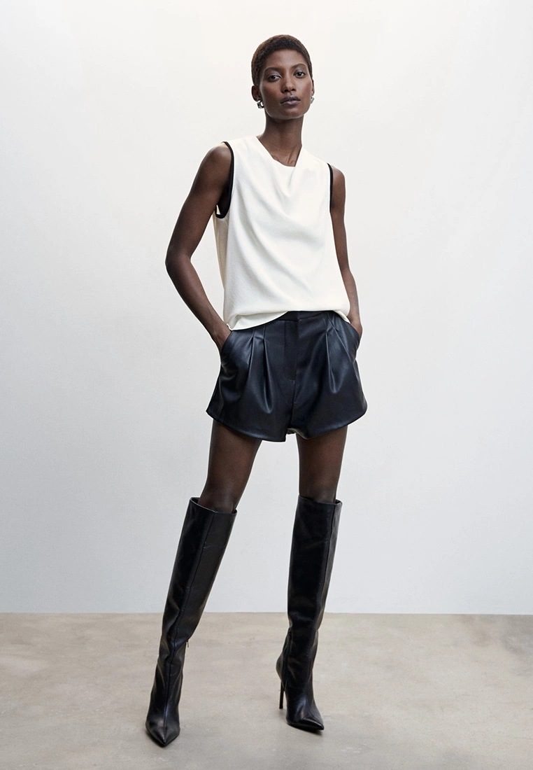 Mango Contrast Sleeve Blouse 6 Mango Contrast Sleeve Blouse - Image 4