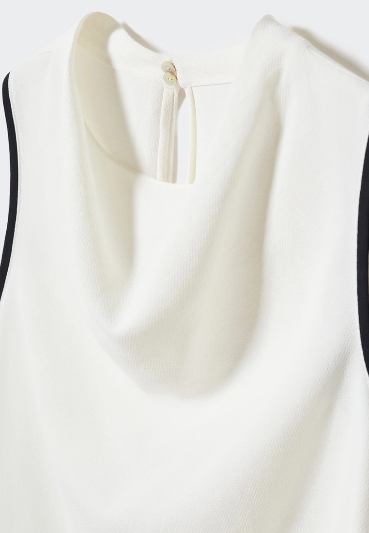 Mango Contrast Sleeve Blouse 7 Mango Contrast Sleeve Blouse - Image 5