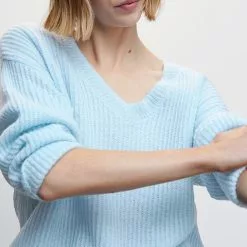 Mango V-Neck Ribbed Knit Sweater -Mango popular store mango 9564 7348046 3