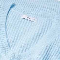 Mango V-Neck Ribbed Knit Sweater -Mango popular store mango 9566 7348046 7