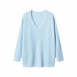 Mango V-Neck Ribbed Knit Sweater -Mango popular store mango 9566 7348046 8