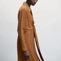 Mango Knot Detail Shirt Dress -Mango popular store mango 9588 0348046 3