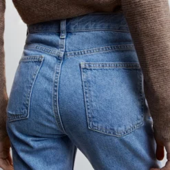 Mango High-Rise Straight Jeans -Mango popular store mango 9591 2888046 3