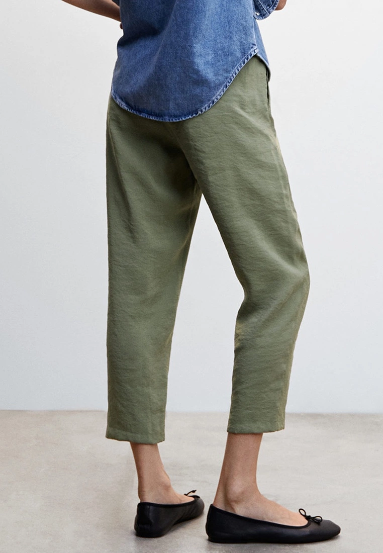 Mango Elastic Waist Modal Trousers 4 Mango Elastic Waist Modal Trousers - Image 2